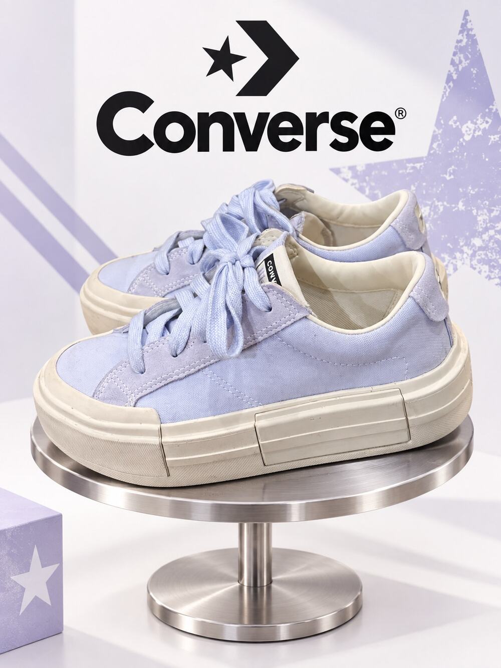 Converse Cruise Low Blueberry Ice Platform Sneakers W7 M5.5 EU 38